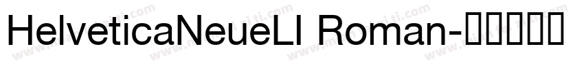HelveticaNeueLI Roman字体转换